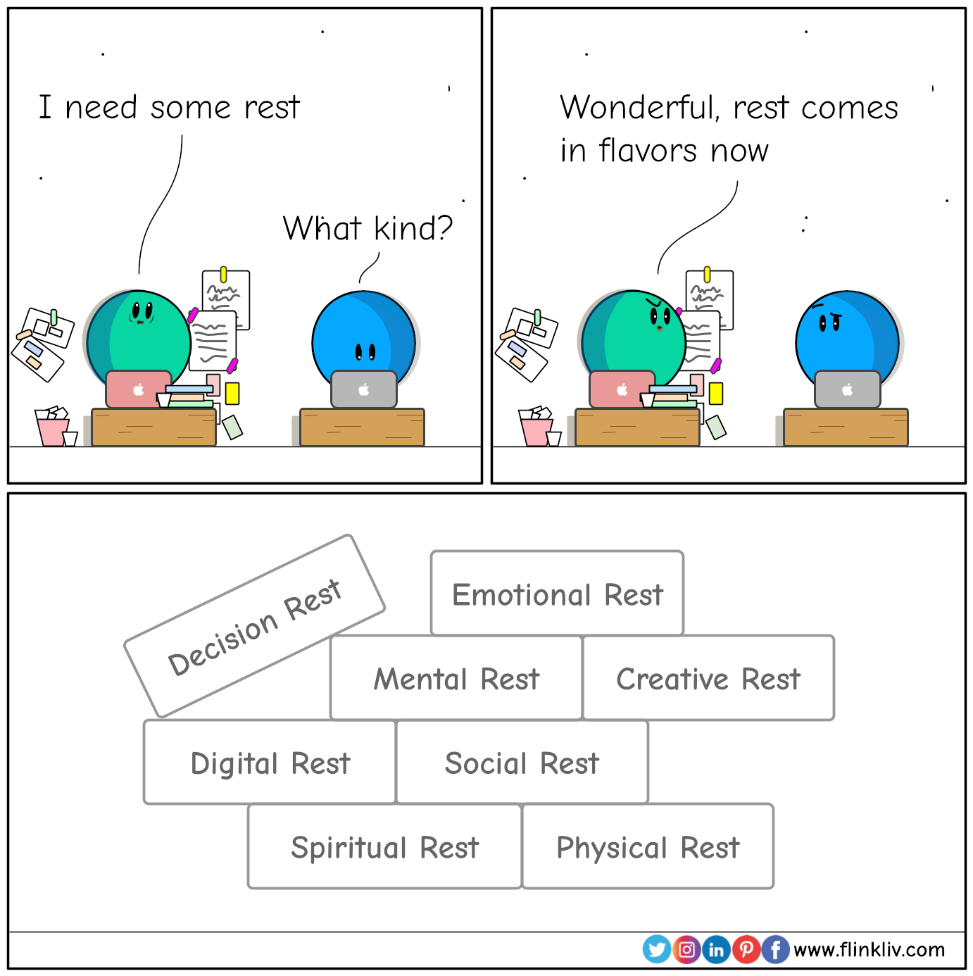 Conversation about type of rest